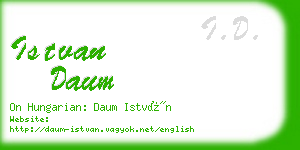 istvan daum business card